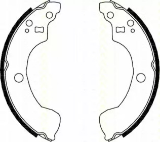 Комлект тормозных накладок (TRISCAN: 8100 14004)