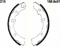 Комлект тормозных накладок (TRISCAN: 8100 14215)