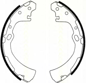Комлект тормозных накладок (TRISCAN: 8100 14510)