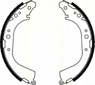 Комлект тормозных накладок (TRISCAN: 8100 14565)