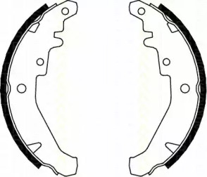 Комлект тормозных накладок (TRISCAN: 8100 15026)