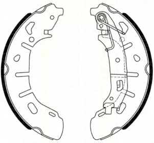 Комлект тормозных накладок (TRISCAN: 8100 15028)
