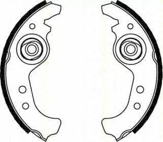 Комлект тормозных накладок (TRISCAN: 8100 15383)