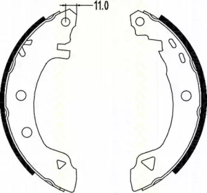 Комлект тормозных накладок (TRISCAN: 8100 15580)