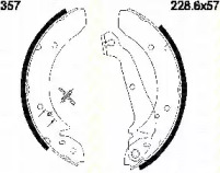 Комлект тормозных накладок (TRISCAN: 8100 16357)