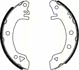 Комлект тормозных накладок (TRISCAN: 8100 16375)