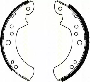 Комлект тормозных накладок (TRISCAN: 8100 16443)