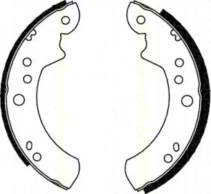 Комлект тормозных накладок (TRISCAN: 8100 16446)