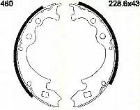 Комлект тормозных накладок (TRISCAN: 8100 16460)