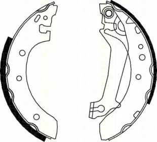 Комлект тормозных накладок (TRISCAN: 8100 16587)
