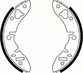 Комлект тормозных накладок (TRISCAN: 8100 17003)