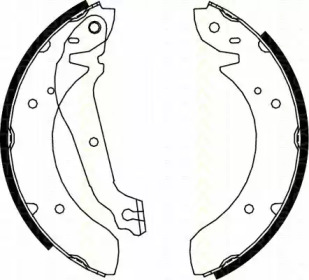 Комлект тормозных накладок (TRISCAN: 8100 18013)
