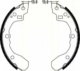 Комлект тормозных накладок (TRISCAN: 8100 18590)