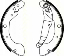 Комлект тормозных накладок (TRISCAN: 8100 21612)