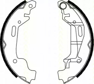 Комлект тормозных накладок (TRISCAN: 8100 24001)