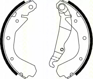 Комлект тормозных накладок (TRISCAN: 8100 24409)