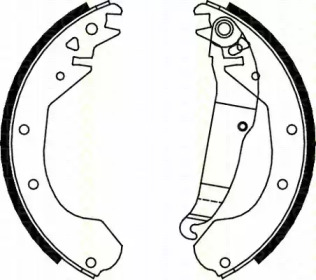 Комлект тормозных накладок (TRISCAN: 8100 24410)