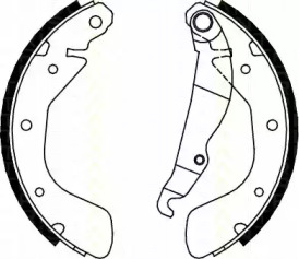 Комлект тормозных накладок (TRISCAN: 8100 24539)