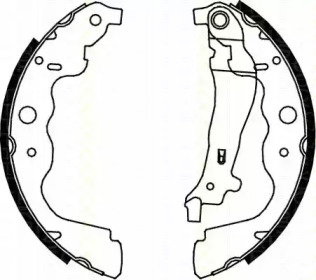 Комлект тормозных накладок (TRISCAN: 8100 25004)