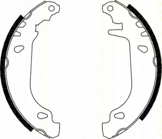 Комлект тормозных накладок (TRISCAN: 8100 25476)