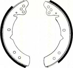 Комлект тормозных накладок (TRISCAN: 8100 27244)