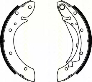 Комлект тормозных накладок (TRISCAN: 8100 28598)