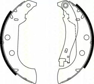 Комлект тормозных накладок (TRISCAN: 8100 28642)