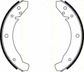 Комлект тормозных накладок (TRISCAN: 8100 29104)