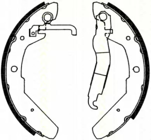 Комлект тормозных накладок (TRISCAN: 8100 29370)
