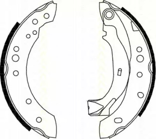 Комлект тормозных накладок (TRISCAN: 8100 38001)