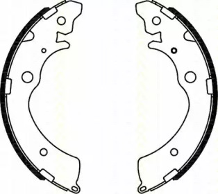 Комлект тормозных накладок (TRISCAN: 8100 40508)