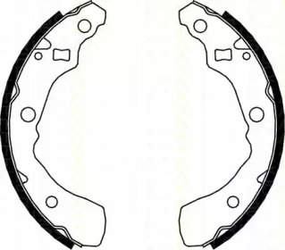 Комлект тормозных накладок (TRISCAN: 8100 41618)