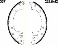 Комлект тормозных накладок (TRISCAN: 8100 42337)