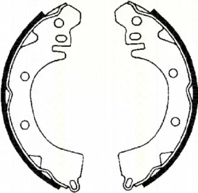 Комлект тормозных накладок (TRISCAN: 8100 42422)