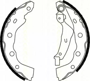 Комлект тормозных накладок (TRISCAN: 8100 42628)
