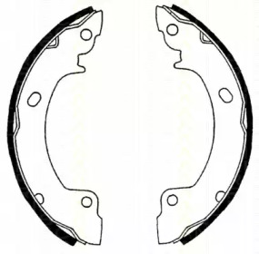 Комлект тормозных накладок (TRISCAN: 8100 43529)
