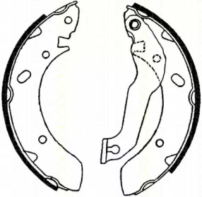 Комлект тормозных накладок (TRISCAN: 8100 43561)