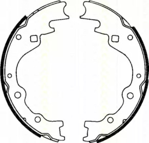 Комлект тормозных накладок (TRISCAN: 8100 50461)