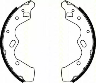 Комлект тормозных накладок (TRISCAN: 8100 50615)