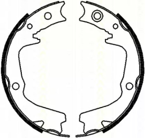 Комлект тормозных накладок (TRISCAN: 8100 68002)