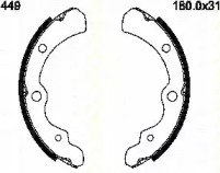 Комлект тормозных накладок (TRISCAN: 8100 68449)