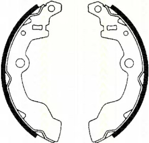 Комлект тормозных накладок (TRISCAN: 8100 69002)