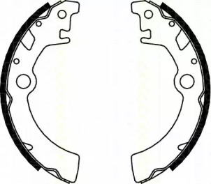 Комлект тормозных накладок (TRISCAN: 8100 69600)