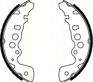 Комлект тормозных накладок (TRISCAN: 8100 69608)