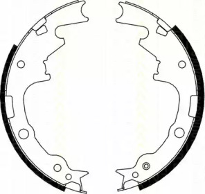 Комлект тормозных накладок (TRISCAN: 8100 80004)