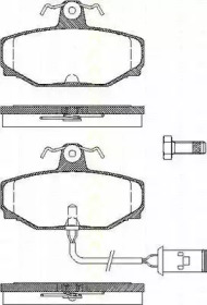 Комплект тормозных колодок (TRISCAN: 8110 10004)