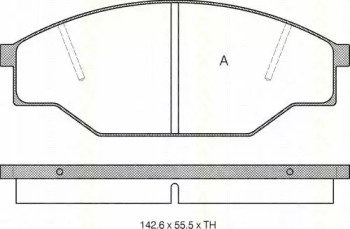 Комплект тормозных колодок (TRISCAN: 8110 10005)