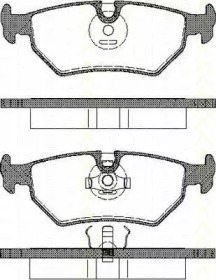 Комплект тормозных колодок (TRISCAN: 8110 10012)