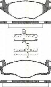 Комплект тормозных колодок (TRISCAN: 8110 10022)