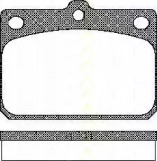 Комплект тормозных колодок (TRISCAN: 8110 10027)